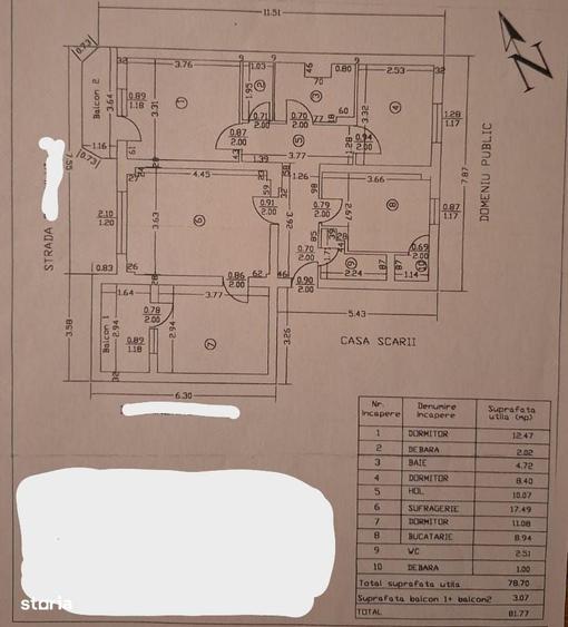 Apartament cu 4 camere în Central