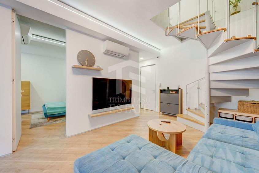 Apartament cu 4 camere semidecomandat, mobilat în Barbu Văcărescu