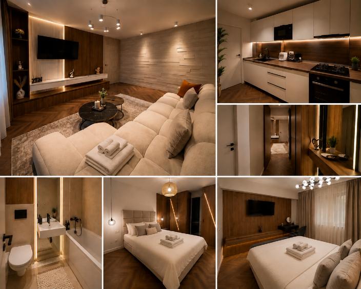 Apartament cu 3 camere semidecomandat, mobilat în Ștefan cel Mare