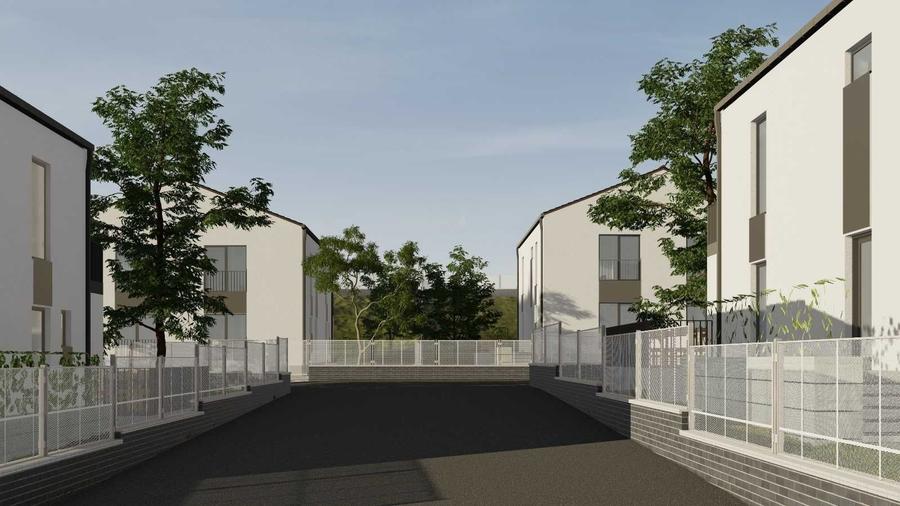 Lot de teren 600 mp de vanzare cu utilitati si autorizatie de constructie duplex in Cristesti - 3