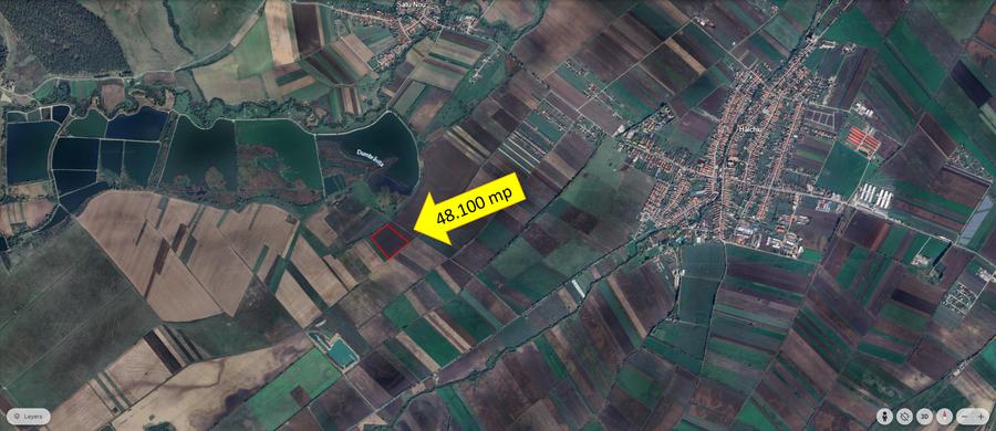 Teren agricol extravilan de 48100 mp, în Hălchiu