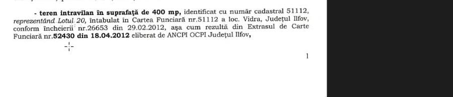 Teren Construcții intravilan de 400 mp, în Vidra