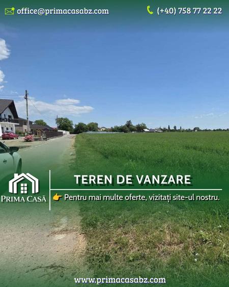 Teren Construcții intravilan de 400 mp, în Vernești