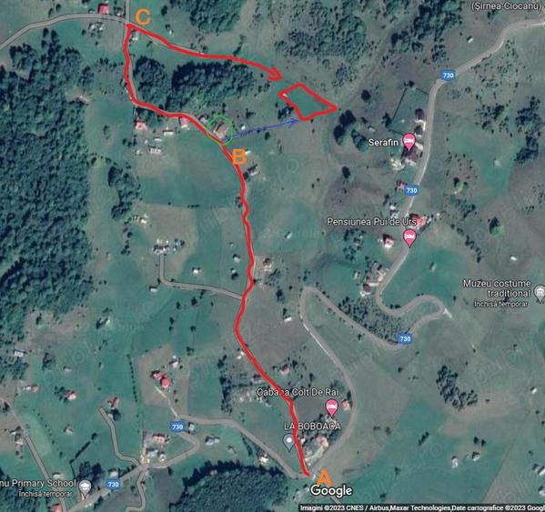 Teren de 3000 mp, în Ciocanu