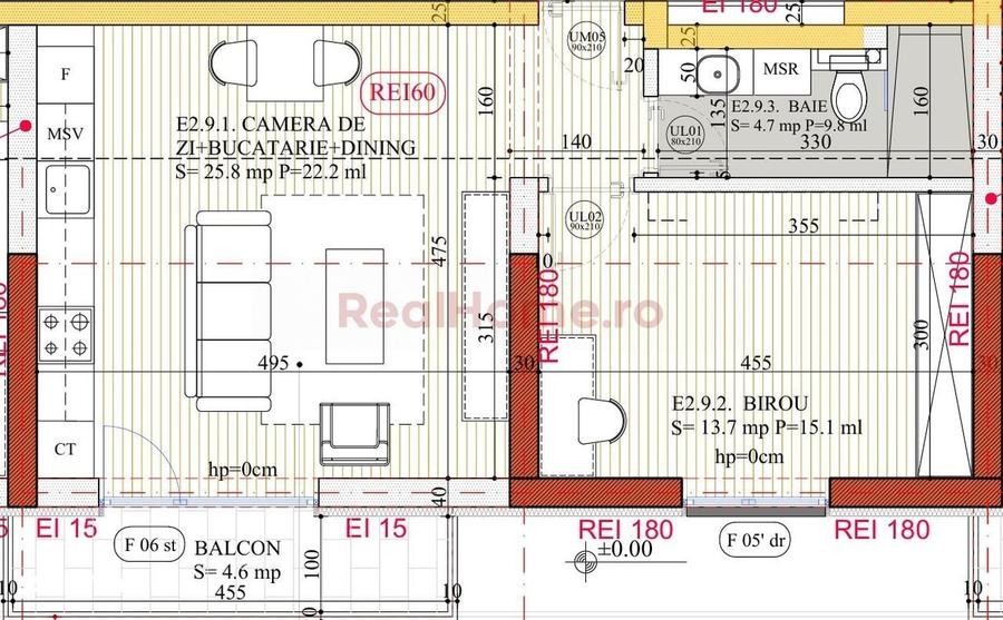 Apartament cu 2 camere în Theodor Pallady