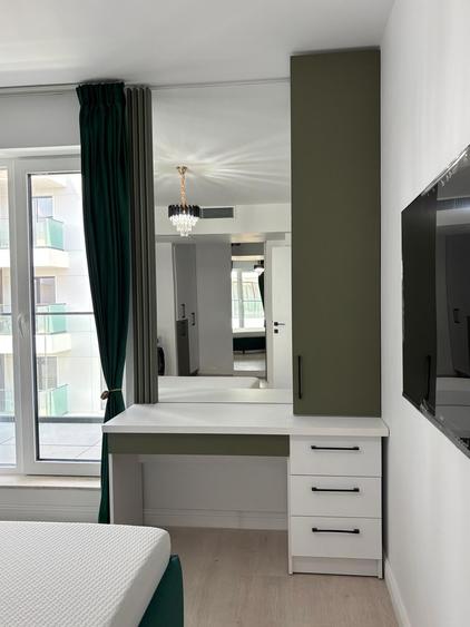 Apartament cu 2 camere semidecomandat, mobilat în Pipera