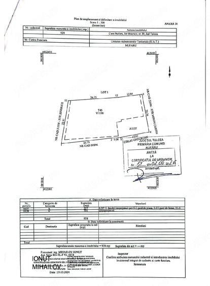 Teren de 928 mp, în Nufăru
