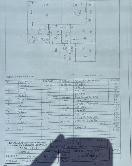 Apartament cu 4 camere decomandat în Păcii