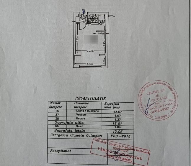 Apartament cu 2 camere, mobilat în Titan