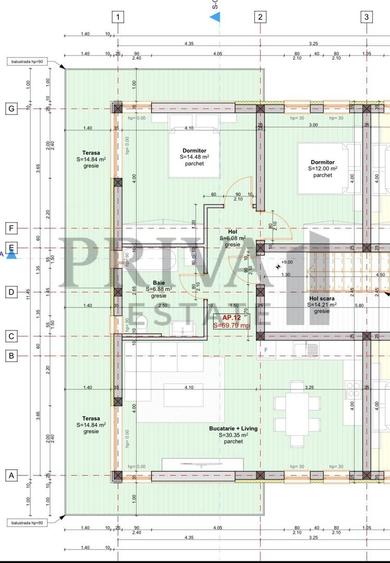 Penthouse 3 camere, 2 bai, 70 mp, terasa 30 mp,Giroc - 6