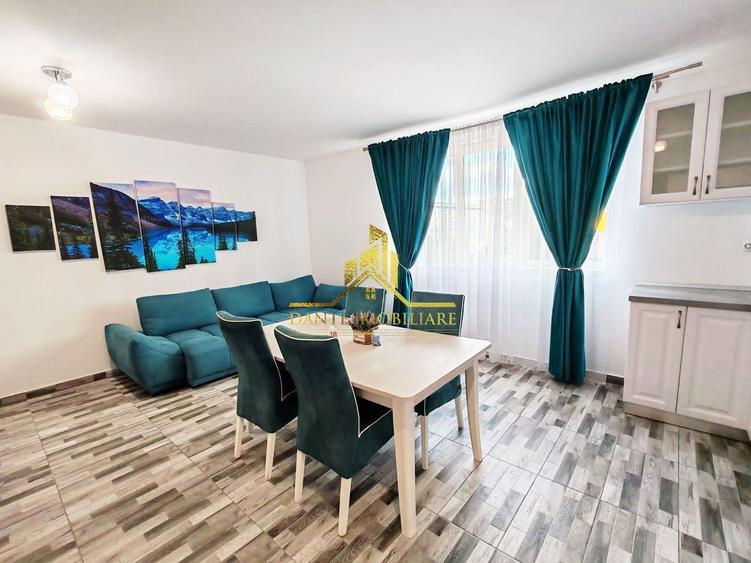Apartament cu 2 camere semidecomandat, mobilat în Florești