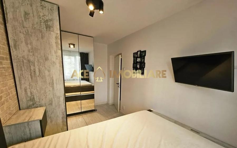 Apartament cu 3 camere semidecomandat, mobilat în Titan
