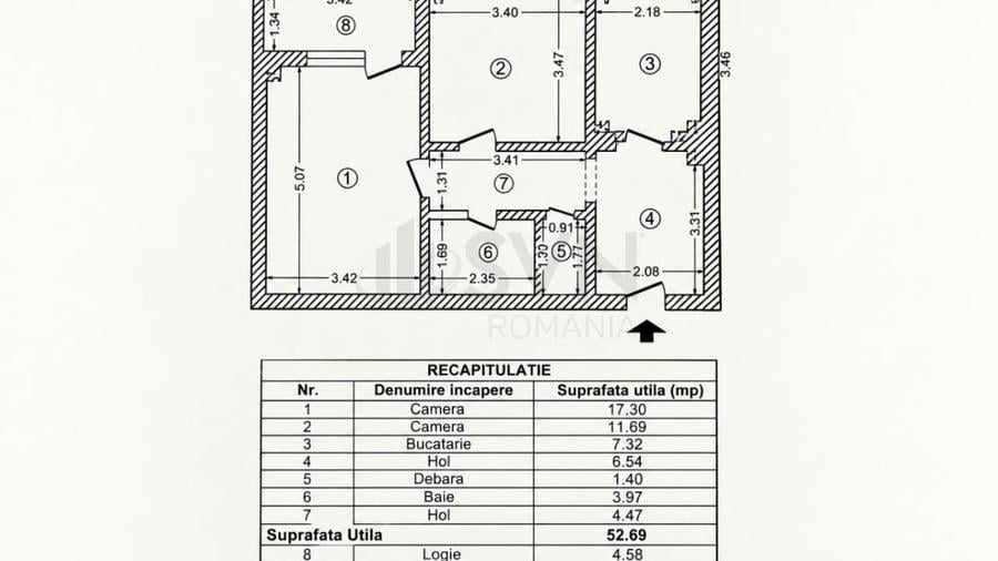 Apartament cu 2 camere decomandat în Dorobanți