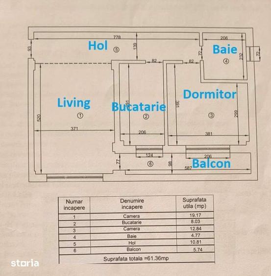 Apartament cu 2 camere, mobilat în Cug