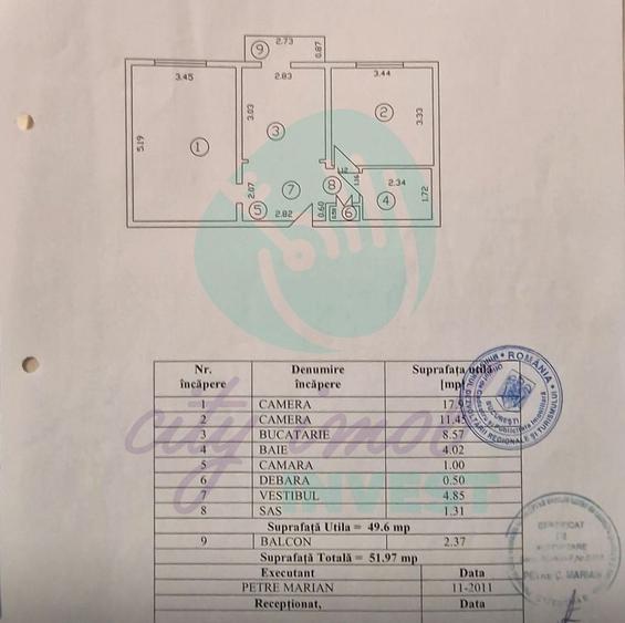 Apartament cu 2 camere decomandat în Basarabia
