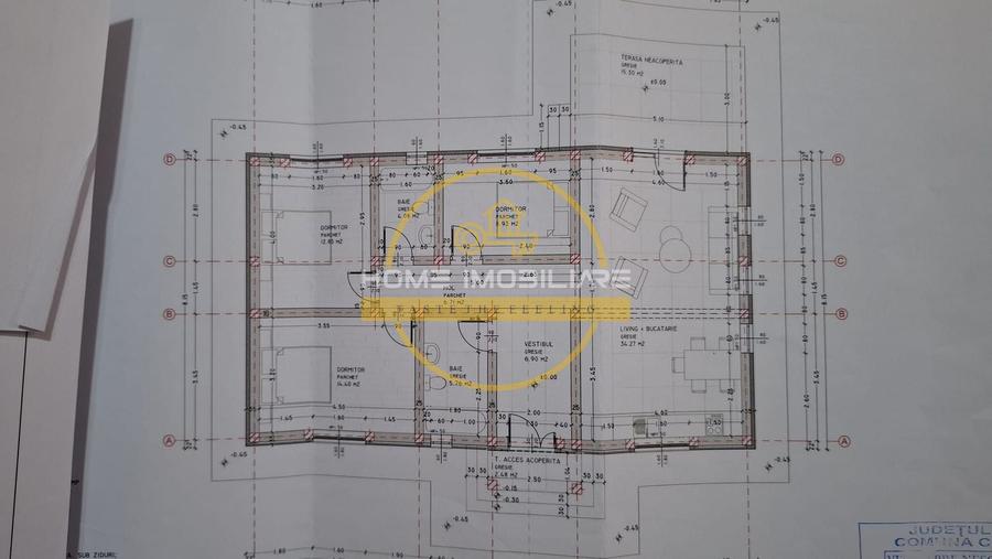 Casă individuală cu 4 camere cu Canalizare în Ciurea