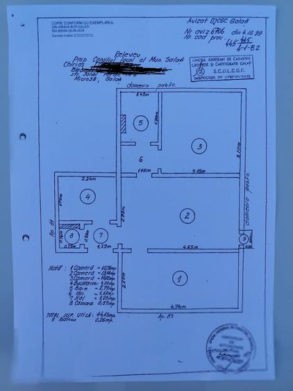 Apartament cu 3 camere semidecomandat în Micro 38