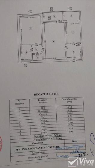 Podu Ros – PNL – Ap 2 camere decomandat, et 8/10, 52 mp - 6