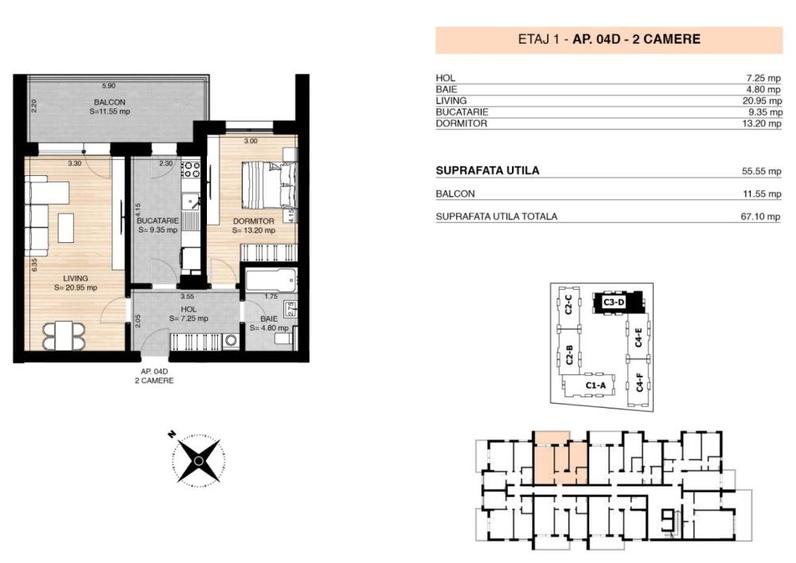 Apartament 2 camere II Pipera II Rond Omv - 2