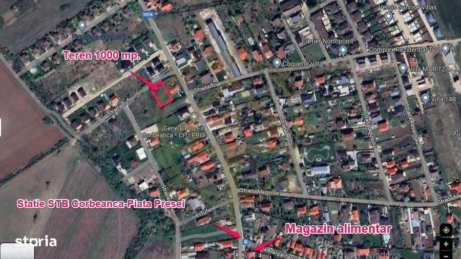 Dom00438 - de vanzare teren intravilan 1000 mp. corbeanca - 10