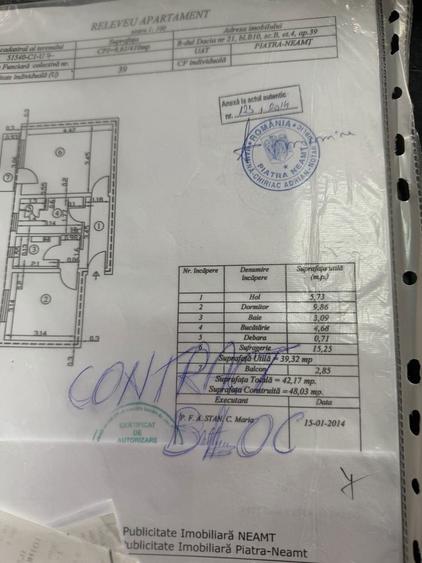 Apartament 2 camere decomandat, intabulat, 42 mp - 5