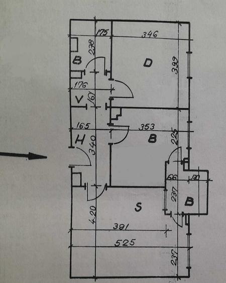 Apartament cu 2 camere decomandat în George Enescu