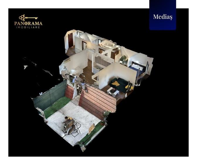Apartament la etajul 1 cu terasa de 21.5 mp, situat în zona centrală - 17