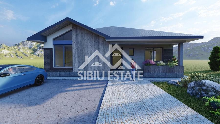 Casă individuală , parter, ansamblu rezidențial modern – Șura Mica - 1