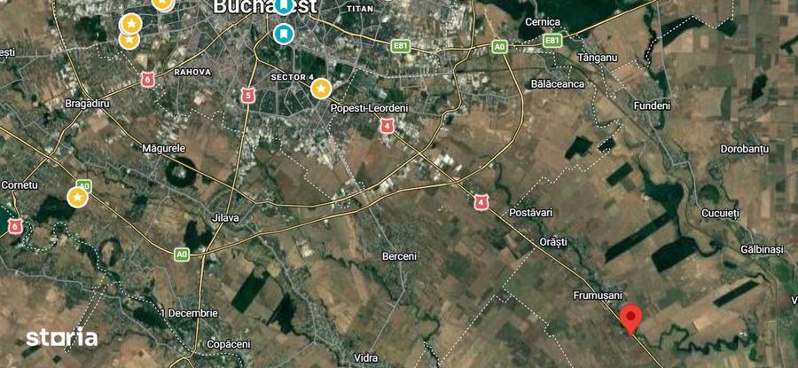 Teren intravilan Frumu?ani, zona Pasarea | Deschidere 22,5 m - 8