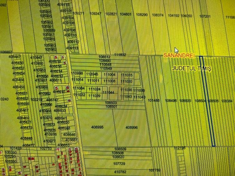 Teren extravilan la iesirea din Sanandrei spre Carani pe partea dreapta, cuprins - 1