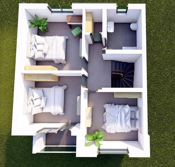 Case Tip Insiruit P+1E cu Finisaje Premium in Valea Lupului, Iasi - 3