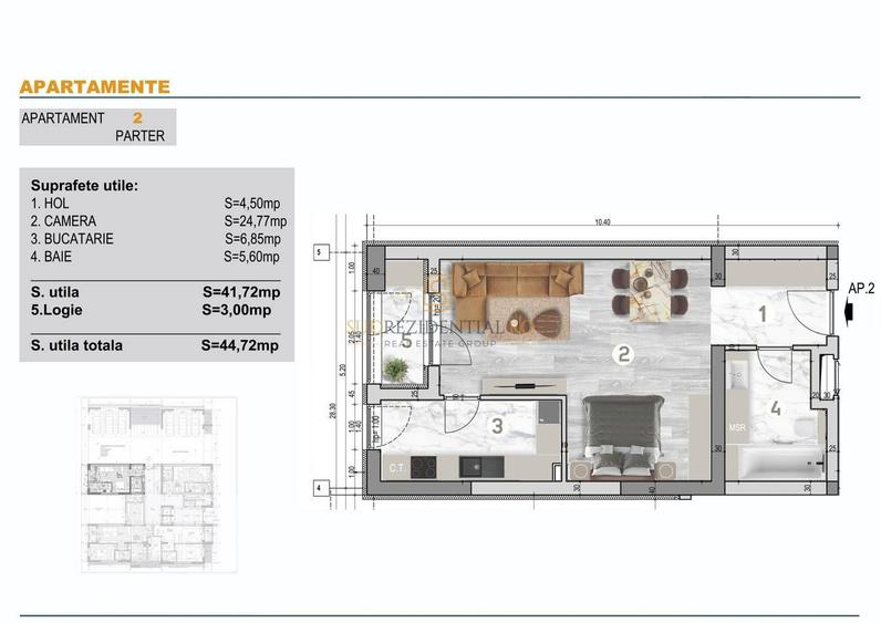 Garsoniera noua de vanzare, zona Bd. Brancoveanu, Grand Arena Mall - 4