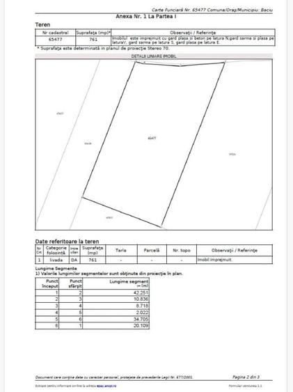 Teren intravilan de constructii, Baciu, 761 mp., 56.900 Eur! - 4