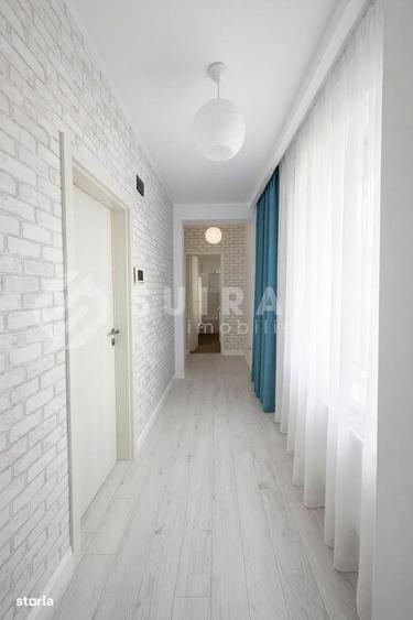 Apartament cu 3 camere semidecomandat în Central