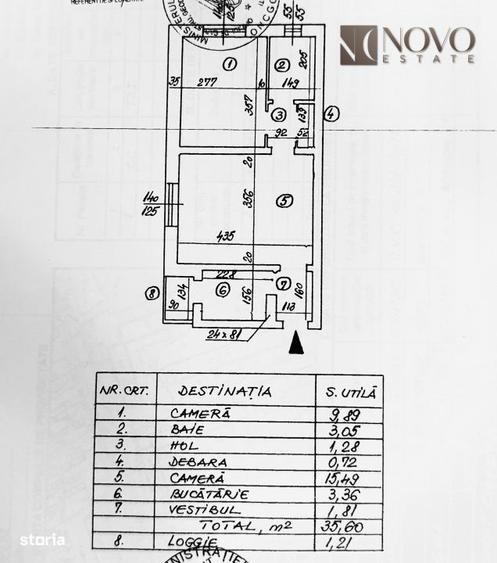 Apartament cu 2 camere semidecomandat, mobilat în Giurgiului