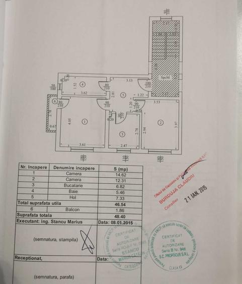 Apartament cu 2 camere decomandat în Chiajna
