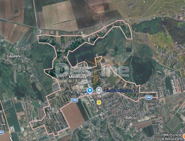 Teren Construcții intravilan de 514 mp, în Miroslava