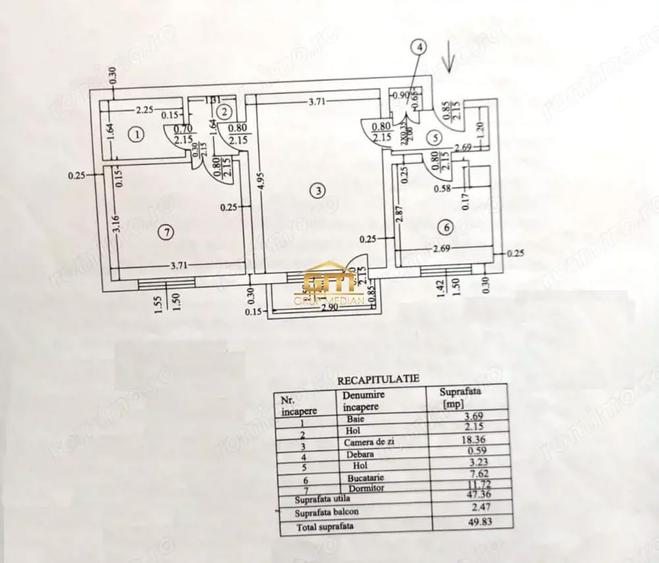 Apartament 2 camere, zona centrala - 7