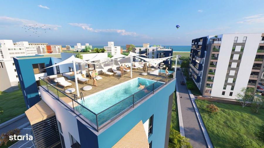 Apartament in complex cu piscina, la cativa pasi de plaja - 1