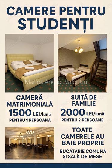 Camere pentru studen?i Hanu Satului | 1500 2000 lei luna, langa Campus