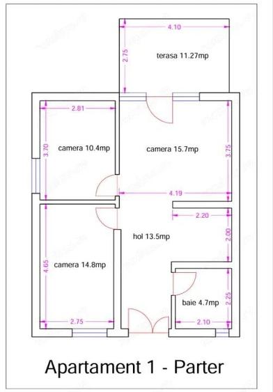 Vand casa moderna pe parter-suprafa?a construita de 55 m - Suprafa?a teren: 150m - 7