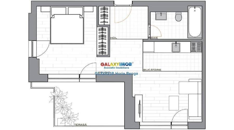 Vanzare apartament tip Studio Pipera Avangarde 11 COMISION 0 !!! - 8