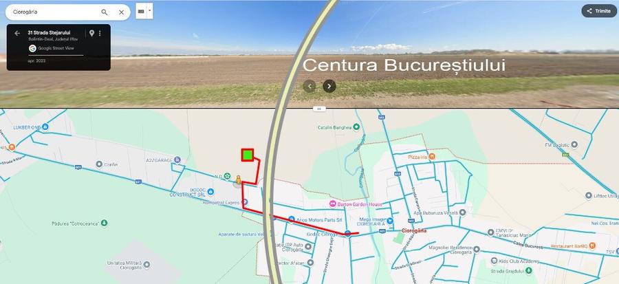 Teren intravilan Ciorogarla, 500 mp, deschidere 20 ml - 2