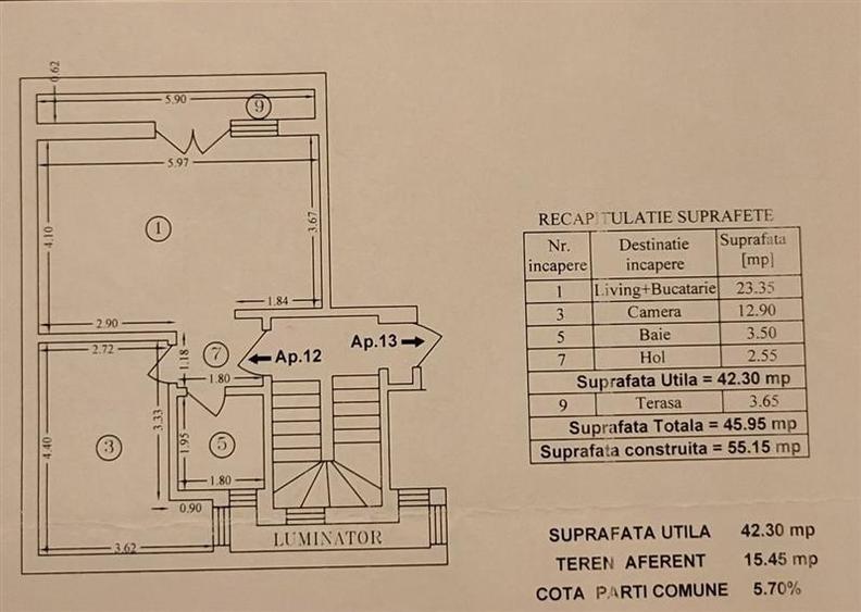 AP.2 CAMERE MOBILAT SI UTILAT SECTORUL 1 BUCURESTII NOI METROU PARC BAZILESCU - 7