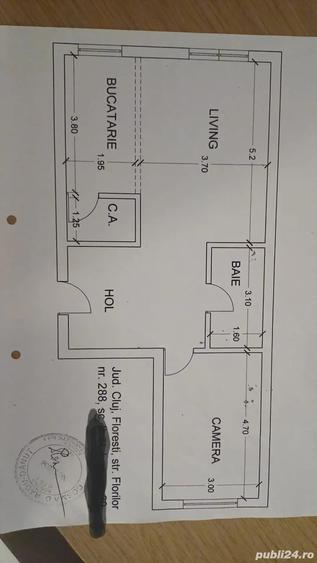 Vand apartament 2 camere Floresti - 3