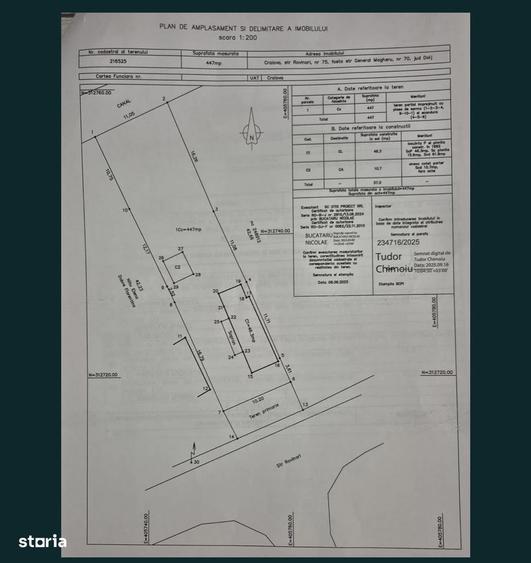 Vand teren in Craiova,cartier Valea Rosie,447 m2. - 3