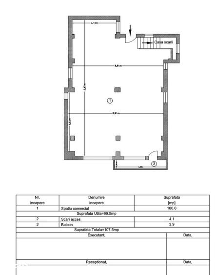 De inchiriat! Cladire P+etaj1,2 ,zona centrala - 2
