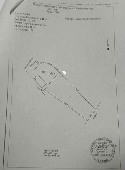 Teren de 1063 mp, în Exterior Vest