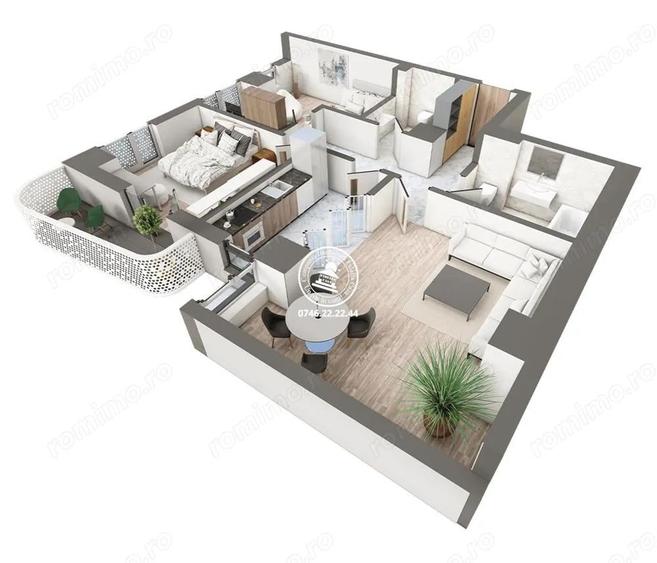 Apartament Nou 3 camere de vanzare Galata, - 1