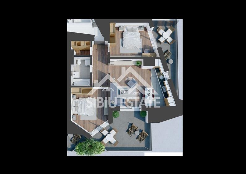 Apartament cu 2  camere-Design avangardist și confort contemporan - 11